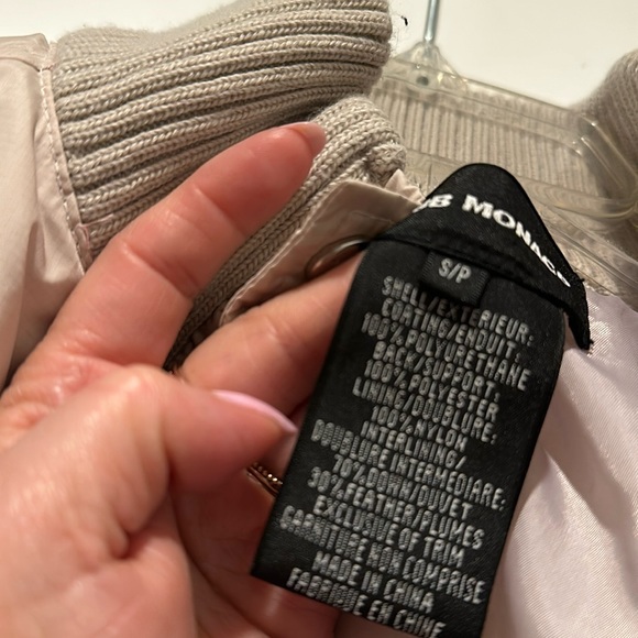 Club Monaco Puffer Jacket size S Cream Pinkish  color - Picture 7 of 9